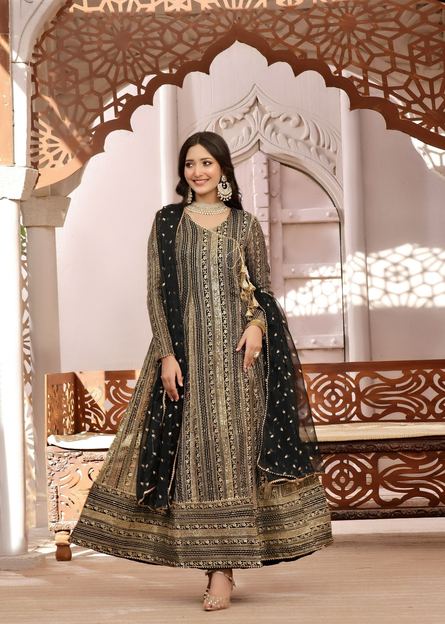 Ayesha Closet Saajan Black Beauty Women 3pcs