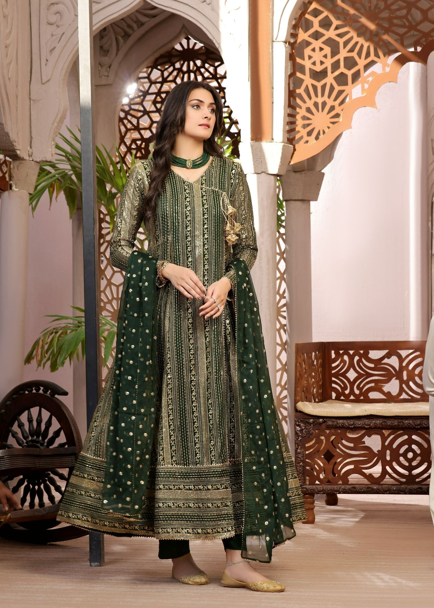 Ayesha Closet Saajan Green Richness Women 3pcs