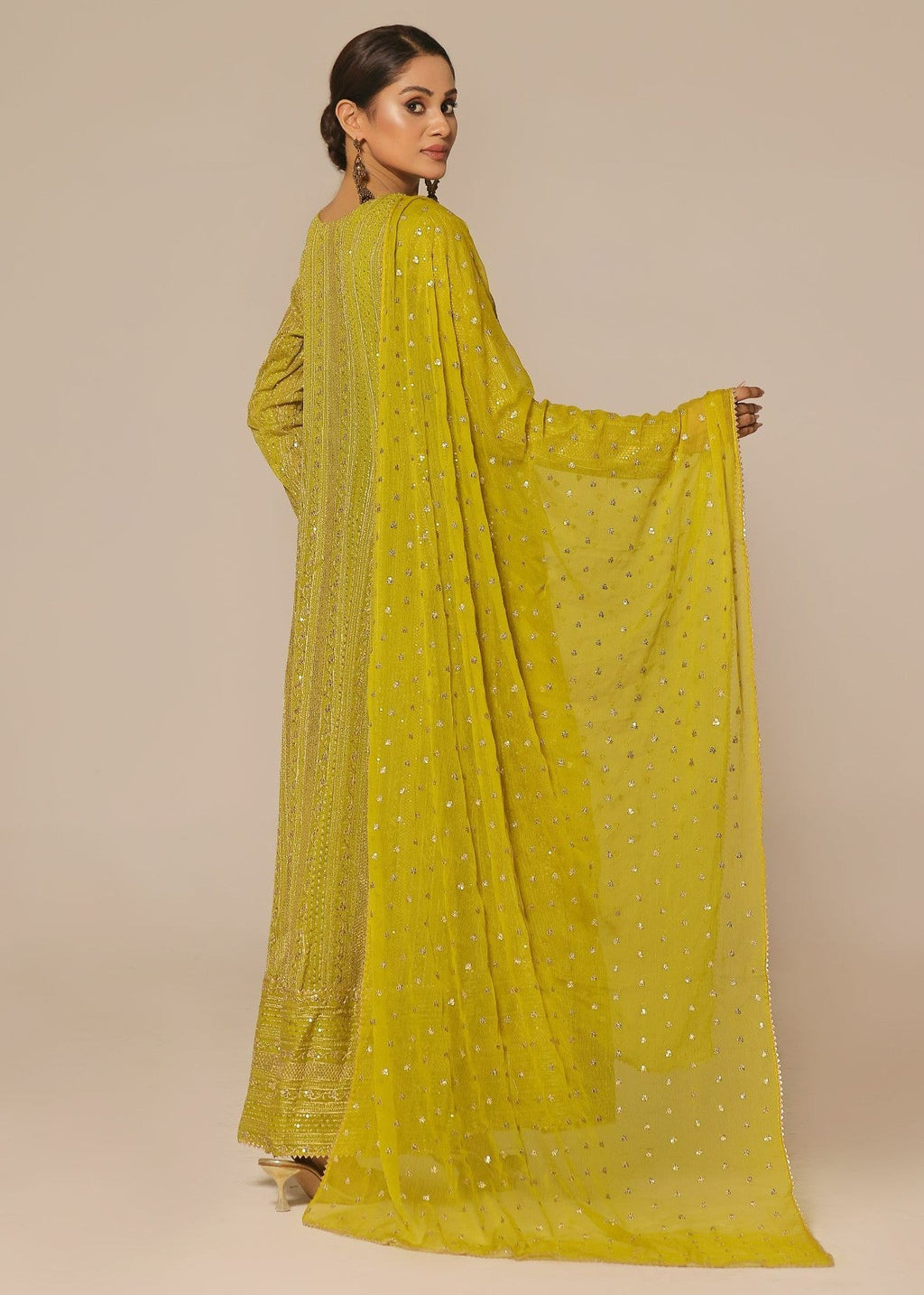 Ayesha Closet Saajan Olive Charm Women 3pcs