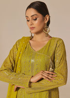 Ayesha Closet Saajan Olive Charm Women 3pcs