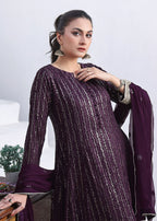 Ayesha Closet Anooshay Gul Aubergine Women 3pcs