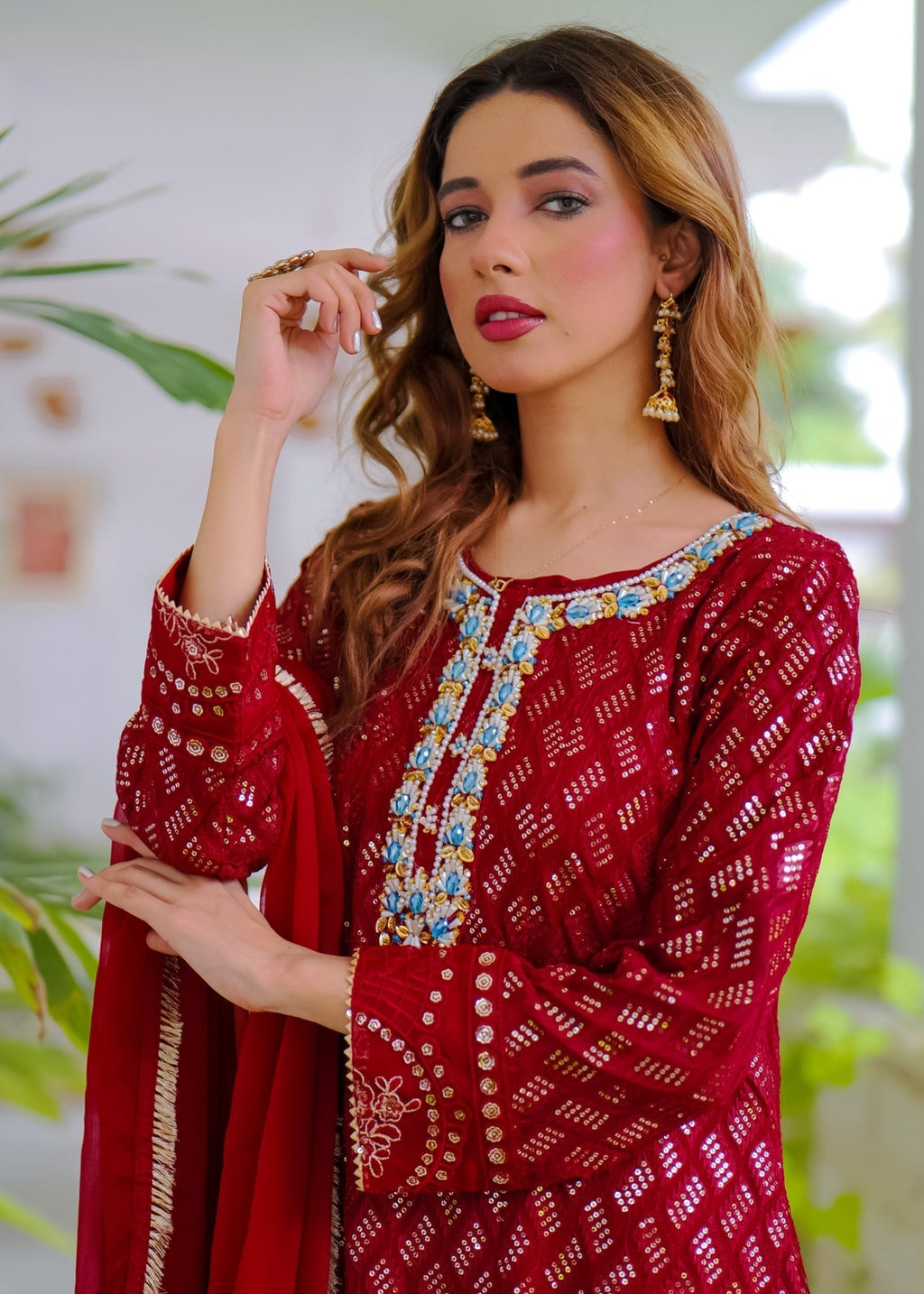 Ethnic By Zohan SITARA Maroon Women 3pcs