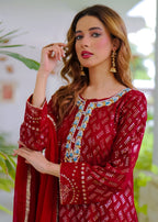 Ethnic By Zohan SITARA Maroon Women 3pcs