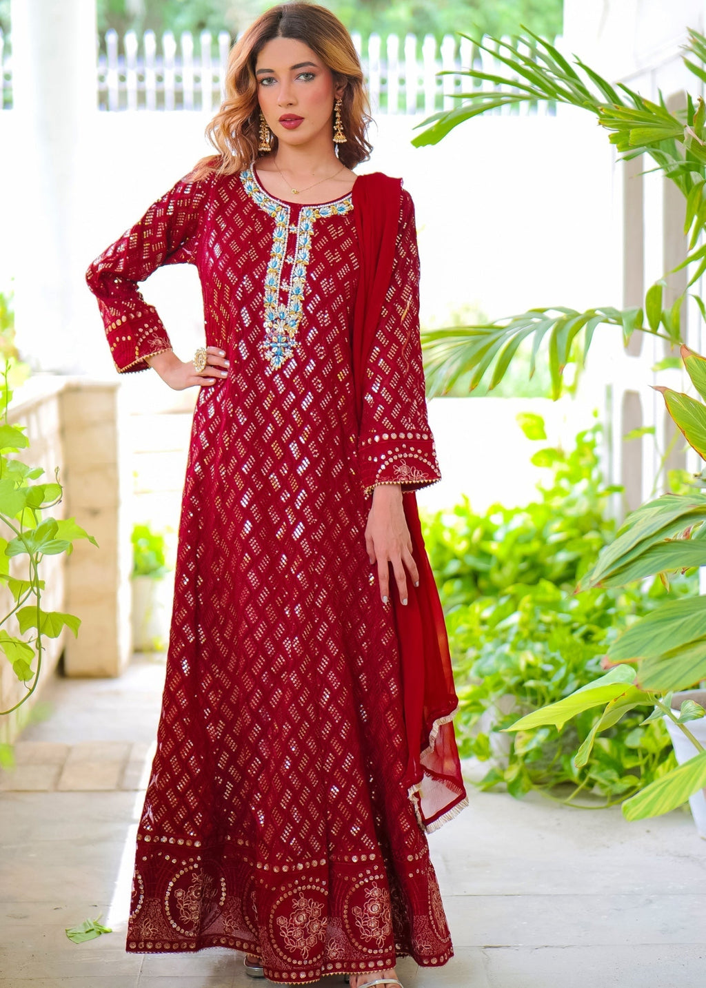 Ethnic By Zohan SITARA Maroon Women 3pcs