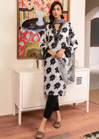 Four Season Boutique Mah e Meer Silk White Women 3pcs