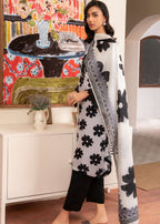 Four Season Boutique Mah e Meer Silk White Women 3pcs