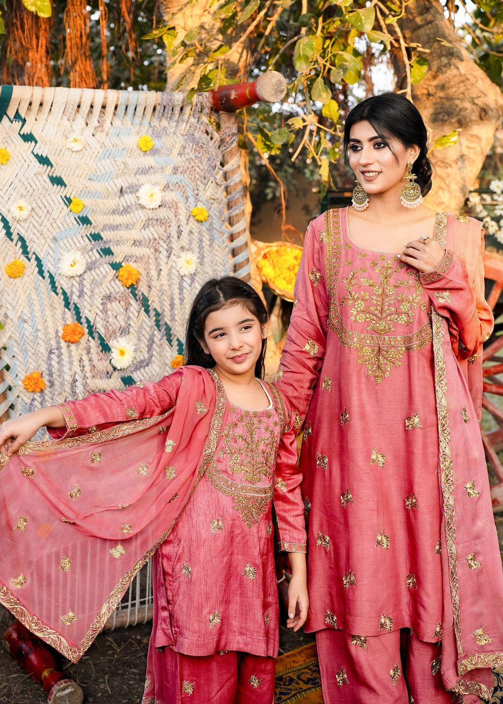 Akhrot Clothing Tea Pink Women 3pcs