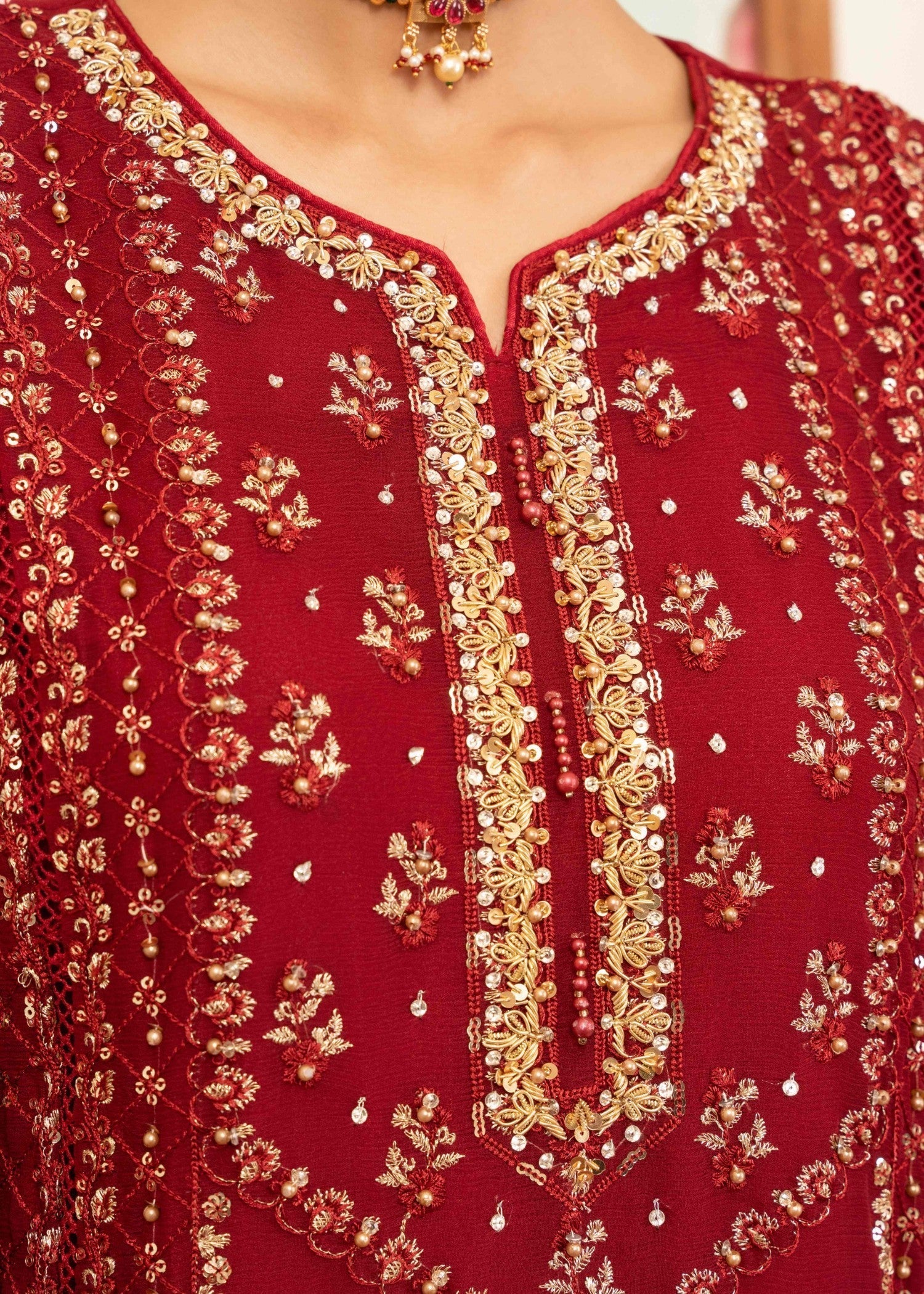 Four Season Boutique SHENAZ MAROON Women 3pcs