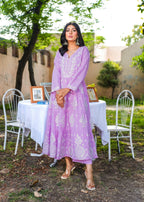 Akhrot Clothing Lilac Perfection Frock Women 2pcs