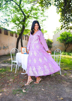 Akhrot Clothing Lilac Perfection Frock Women 2pcs