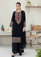 Pehnawa By Bin Akram’s Charmish Black Chiffon Women 3pcs