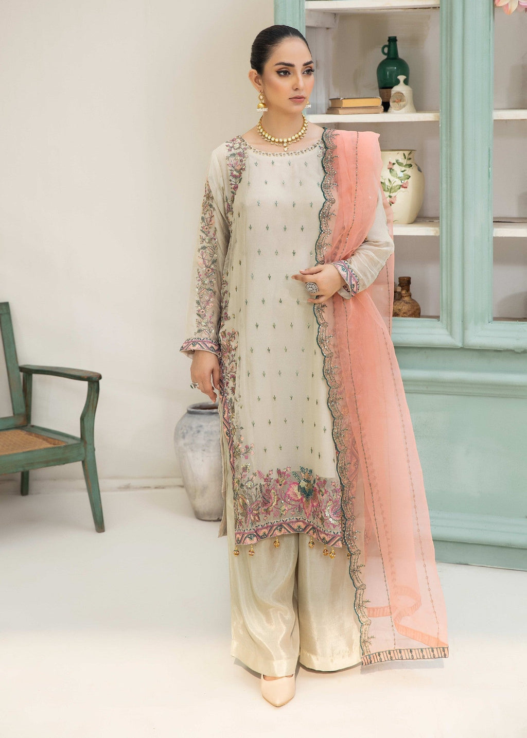 Pehnawa By Bin Akram’s Moonlit Mirage Chiffon Women 3pcs