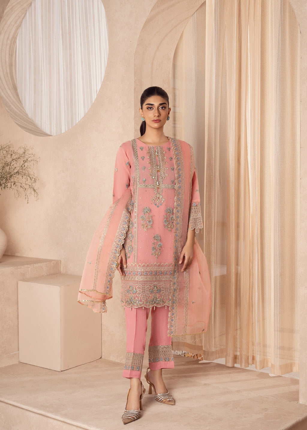 Zebaye Zareen US 571 pastel pink(SB) Women 3pcs