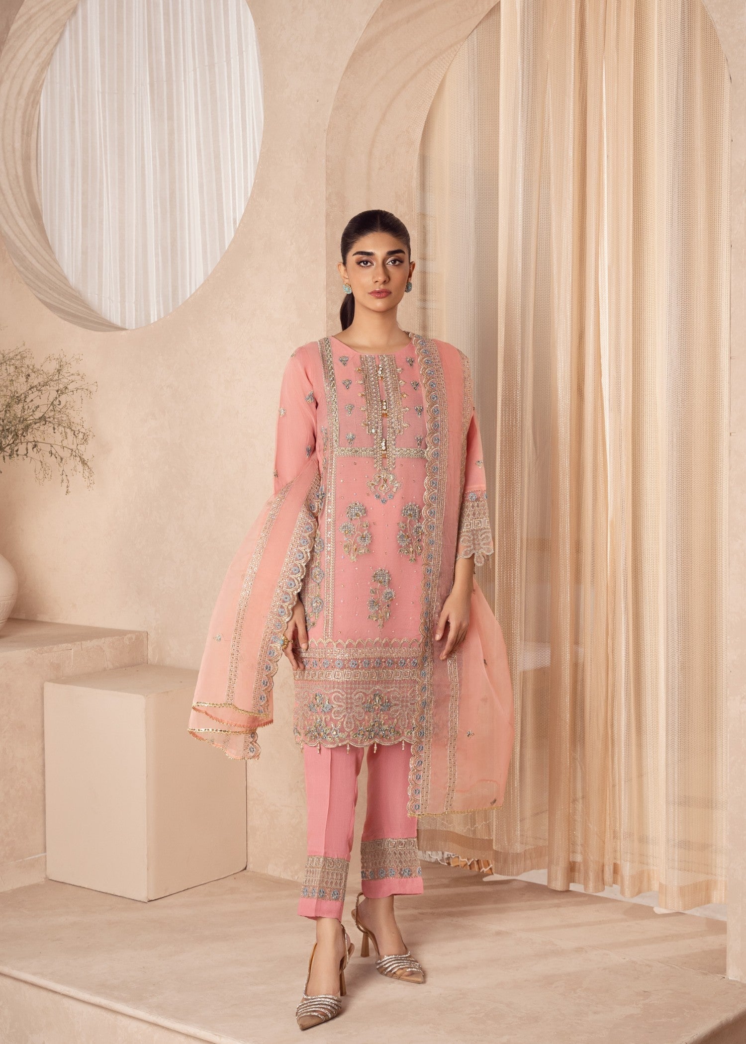 Zebaye Zareen US 571 pastel pink(SB) Women 3pcs