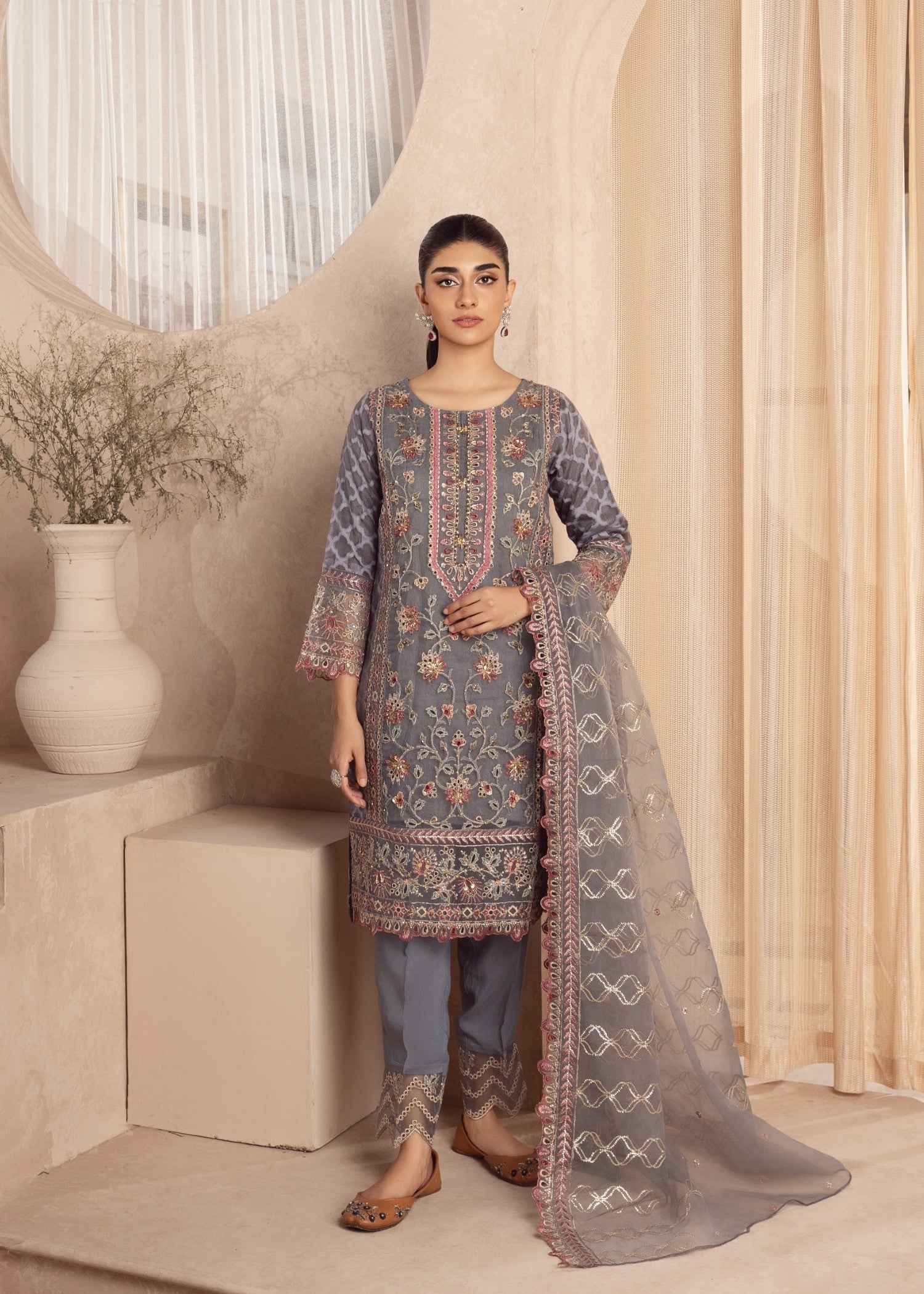 Zebaye Zareen US 519 Slate grey(SB) Women 3pcs