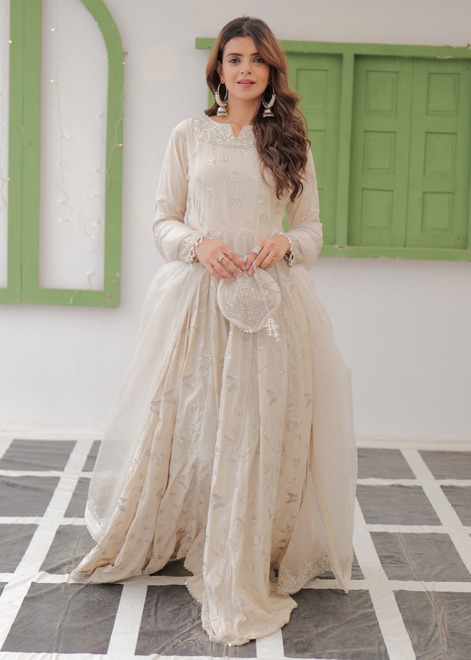 Rang-e-Haya Chand (Ivory) Women 3pcs