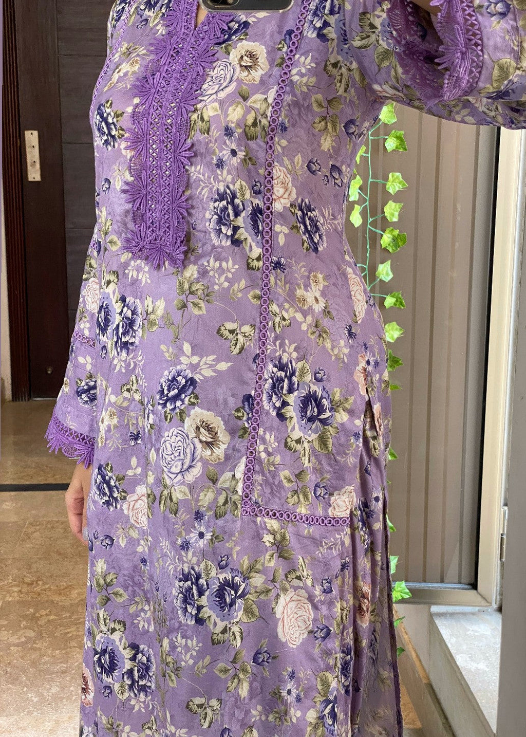Ayesha B lilac lawn suit Women 3pcs