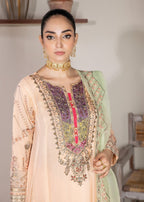 Pehnawa By Bin Akram’s Peach Treat Chiffon Women 3pcs