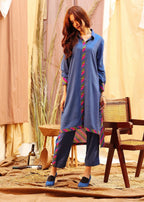 Aster Long Button Women 2pcs