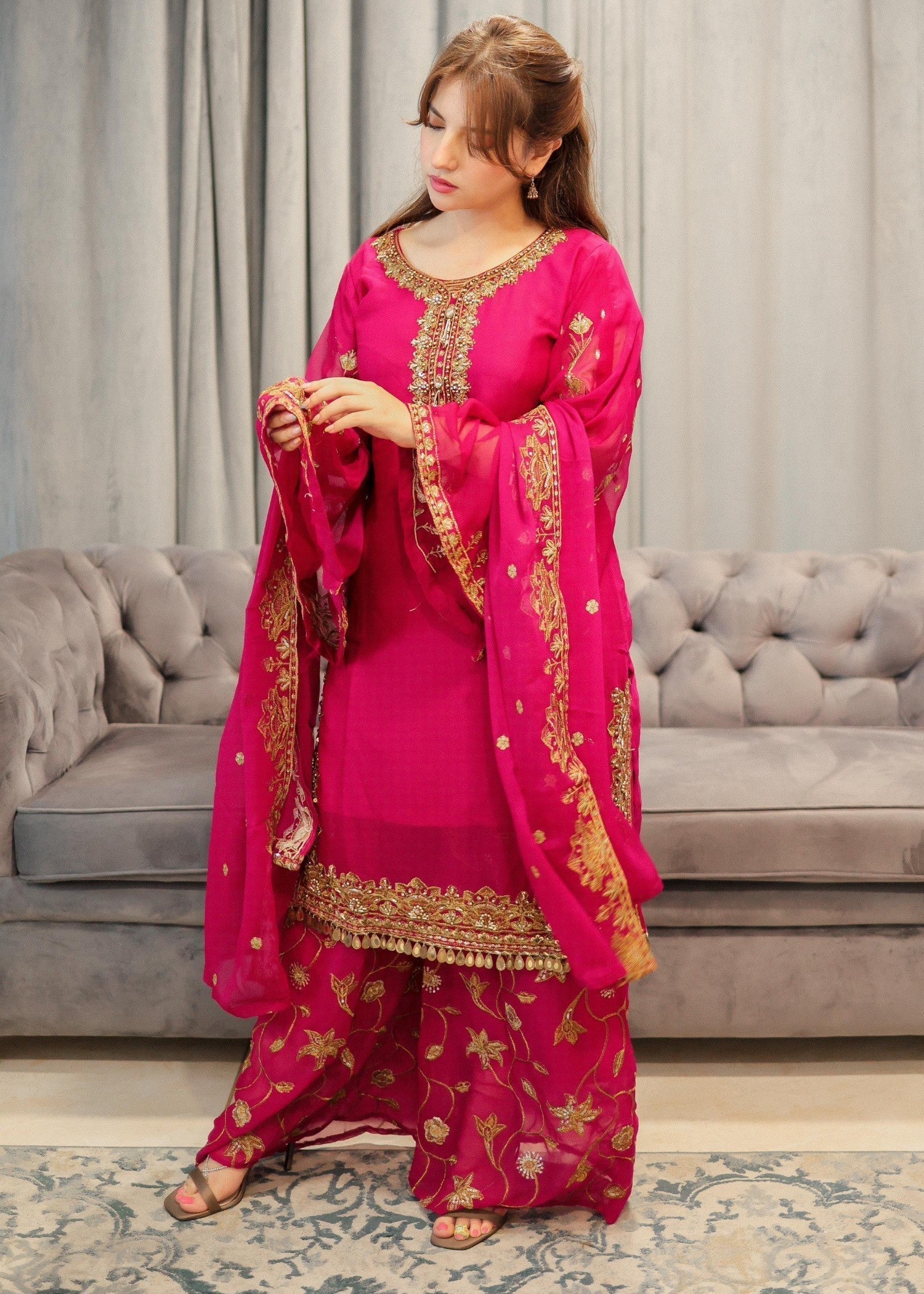 Four Season Boutique LACHA TULIP HOT PINK Women 3pcs