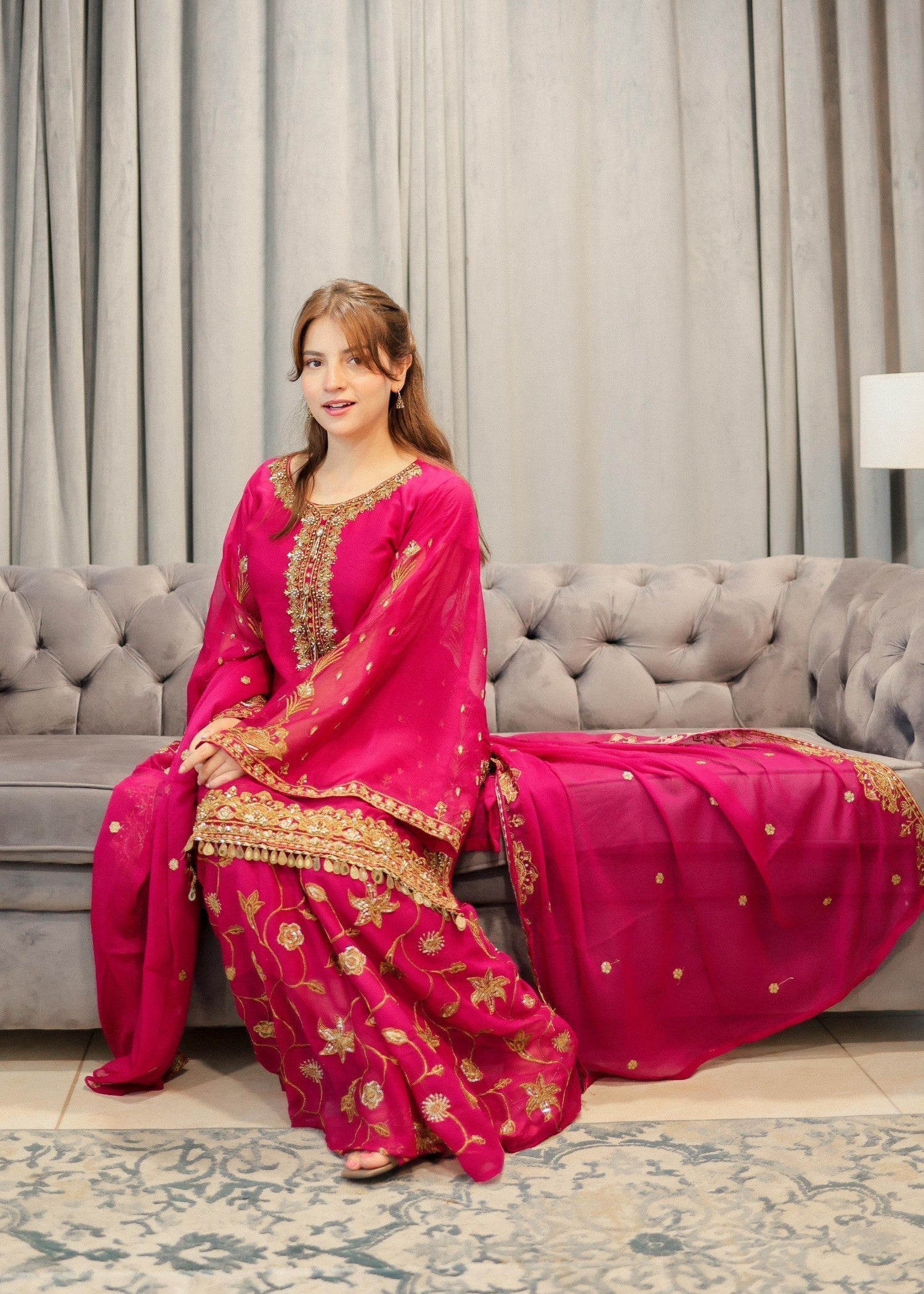 Four Season Boutique LACHA TULIP HOT PINK Women 3pcs