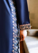 Zaira and Mahnoor Blue/ Embroidered suit Women 2pcs