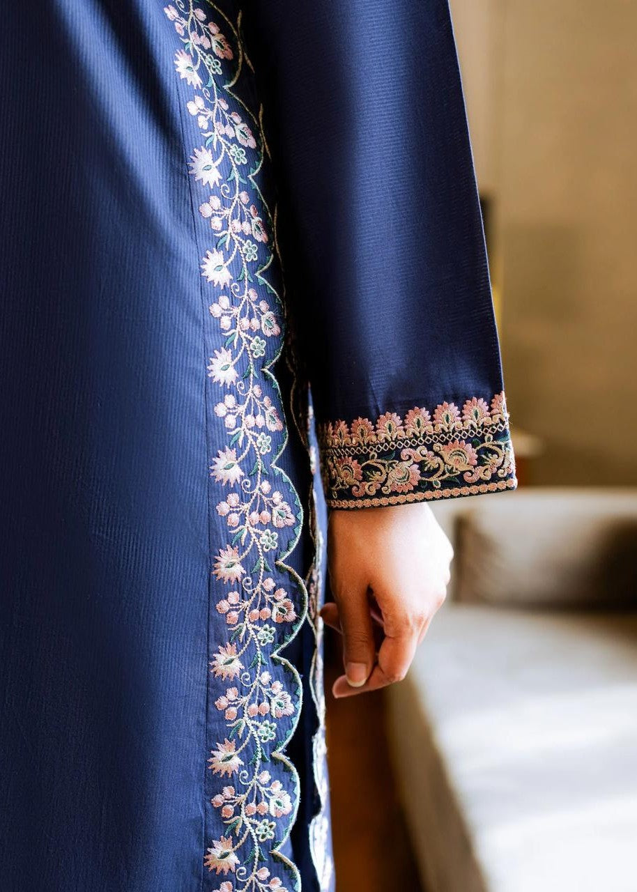 Zaira and Mahnoor Blue/ Embroidered suit Women 2pcs