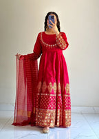 1 Virsapret maroon anar kali Women 3pcs