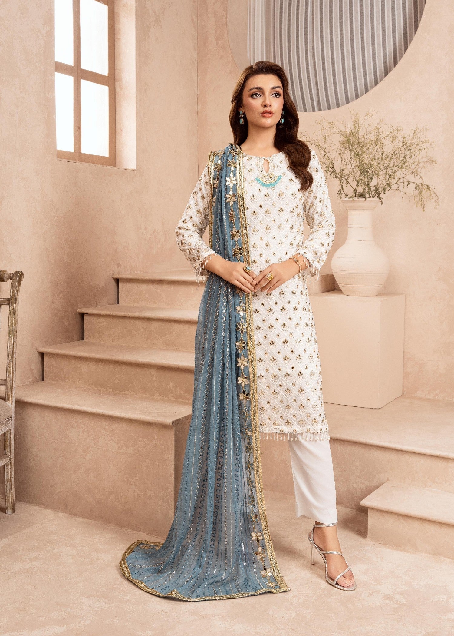 Rangoon Clothing Mahrunisa Teal vibes Women 3pcs