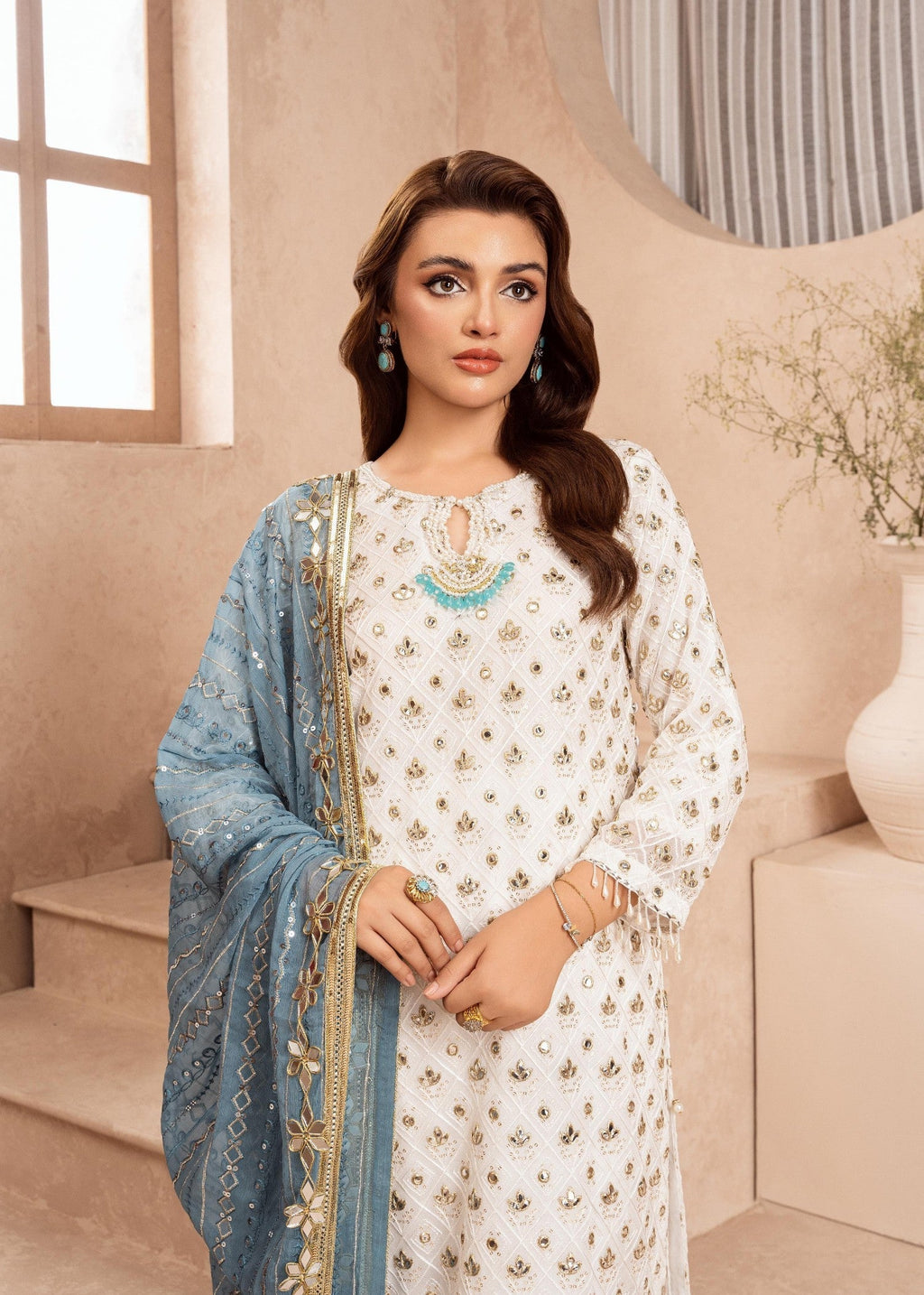 Rangoon Clothing Mahrunisa Teal vibes Women 3pcs