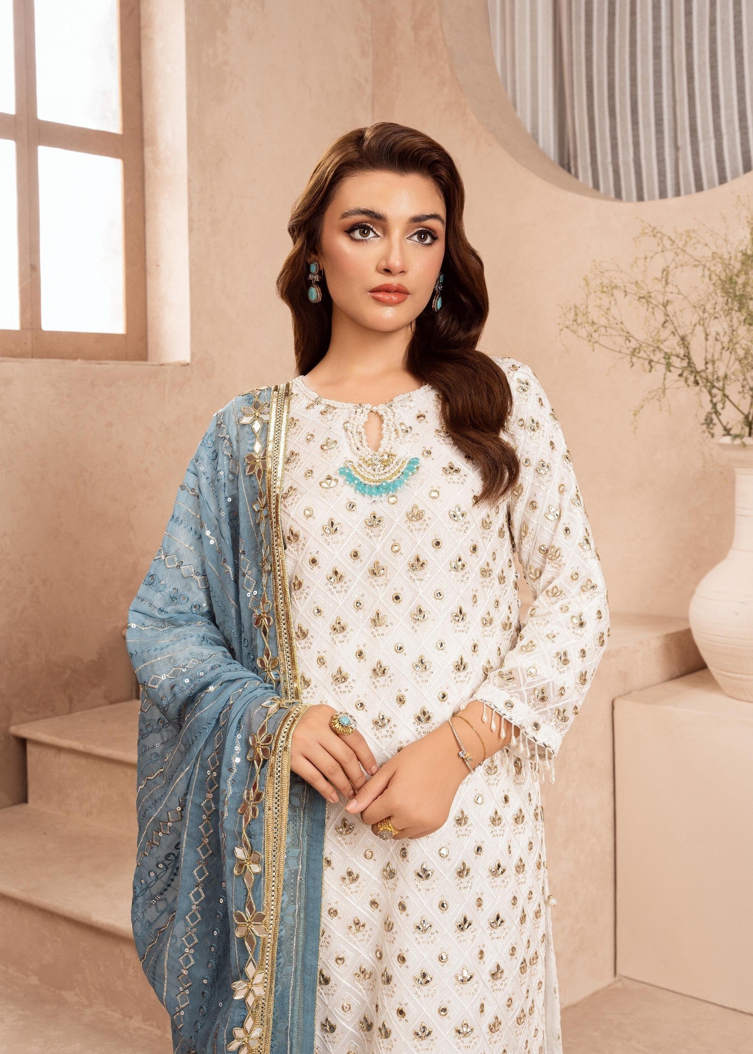 Rangoon Clothing Mahrunisa Teal vibes Women 3pcs