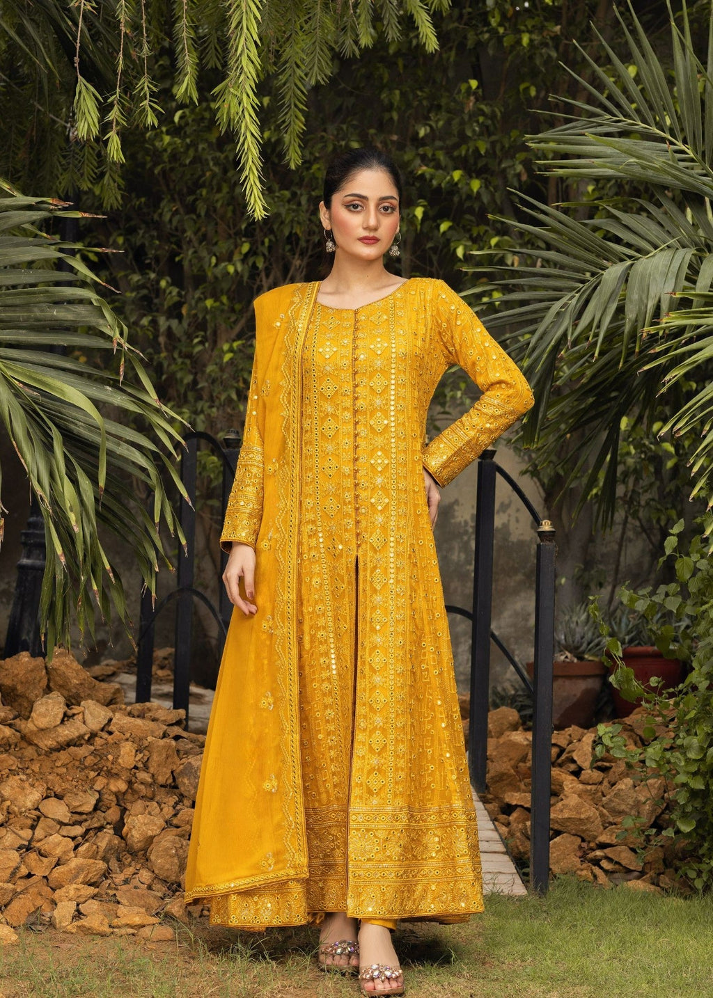 Ayesha Closet Sana Mustard Yellow Women 3pcs