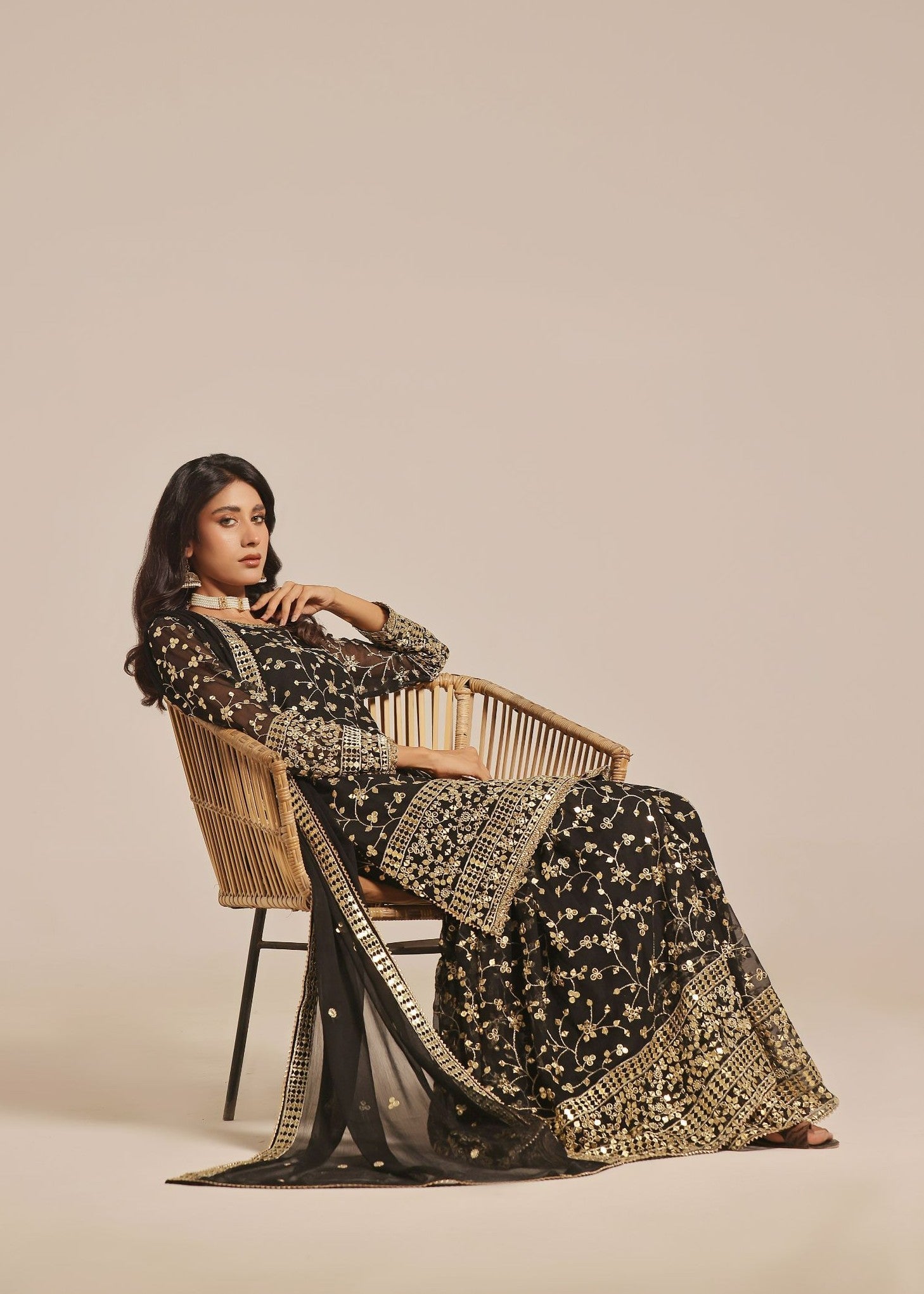 Ayesha Closet Mehndi Black Women 3pcs