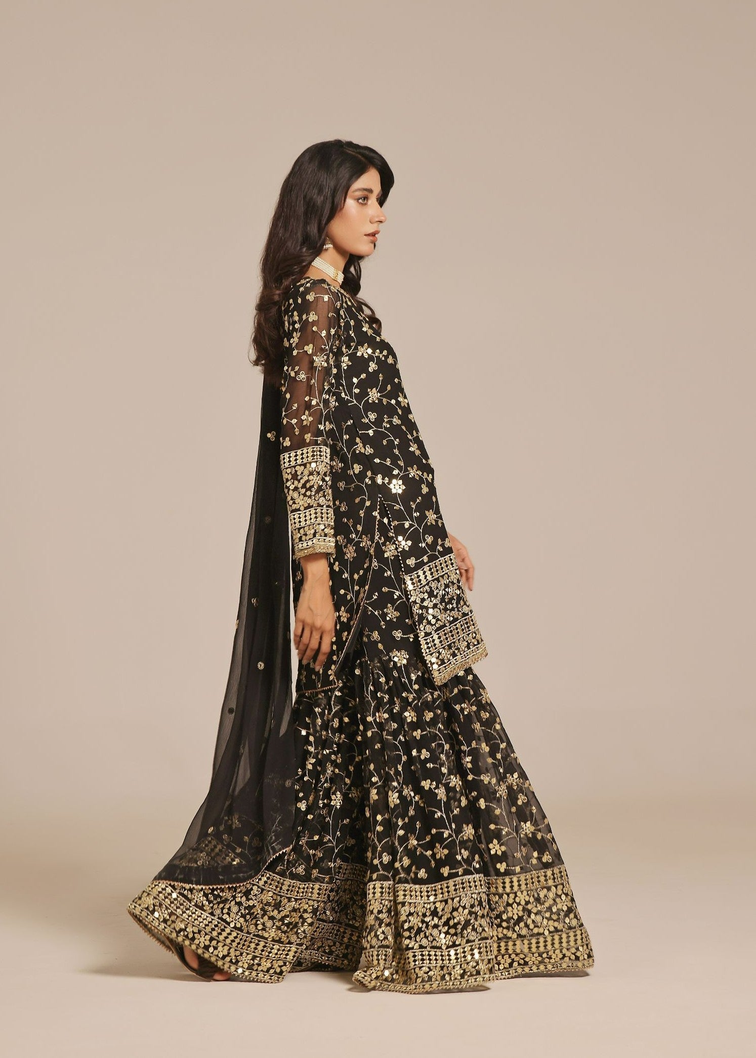 Ayesha Closet Mehndi Black Women 3pcs
