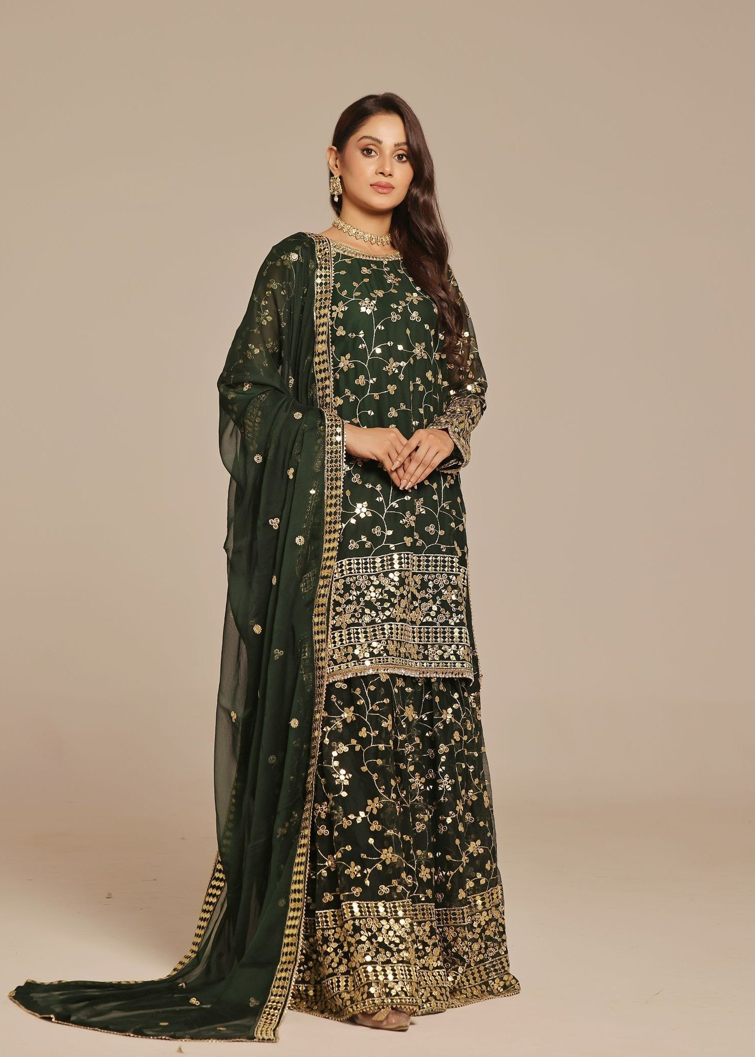 Ayesha Closet Mehndi Dreamy Green Women 3pcs