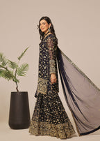 Ayesha Closet Mehndi Darky Blue Women 3pcs