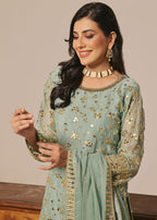 Ayesha Closet Mehndi Mint Green Women 3pcs