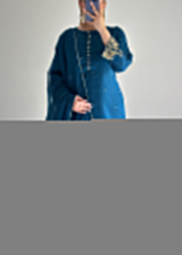 Ayesha B sapphire blue naaz Women 3pcs