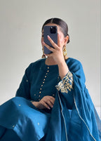 Ayesha B sapphire blue naaz Women 3pcs