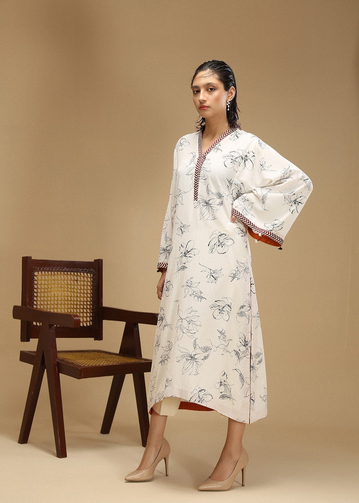 Aster Printed Shirt Women 1pcs