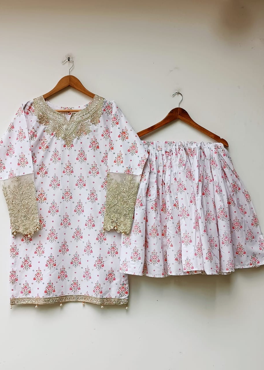 Lubana Store Dholak White Women 2pcs