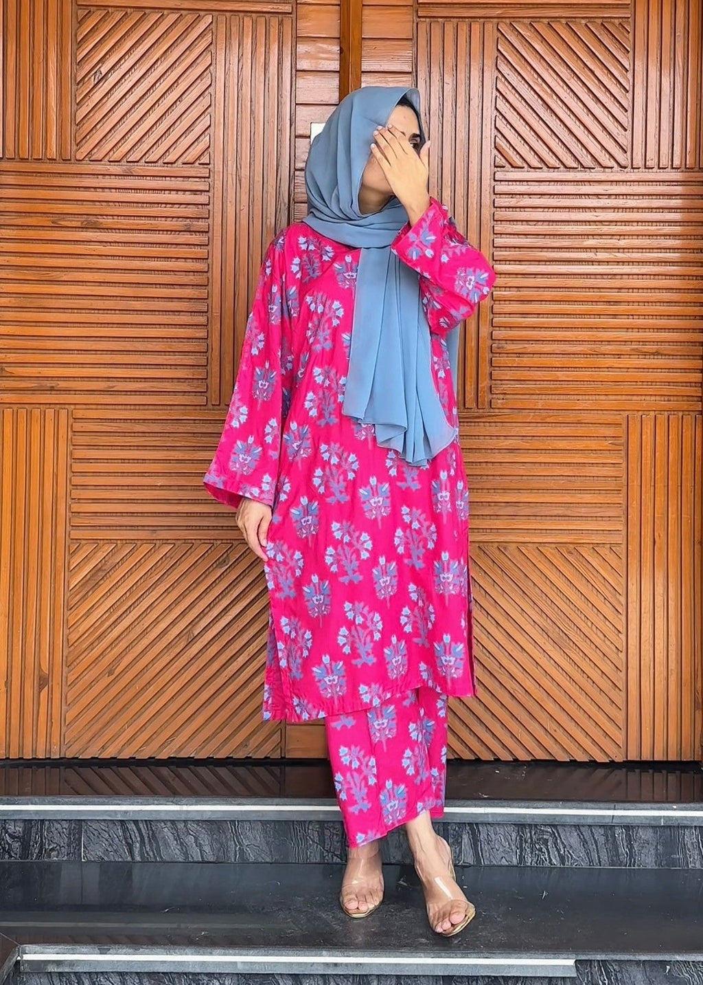 Chaudhary Arts Iris Printed (Pink) Women 2pcs