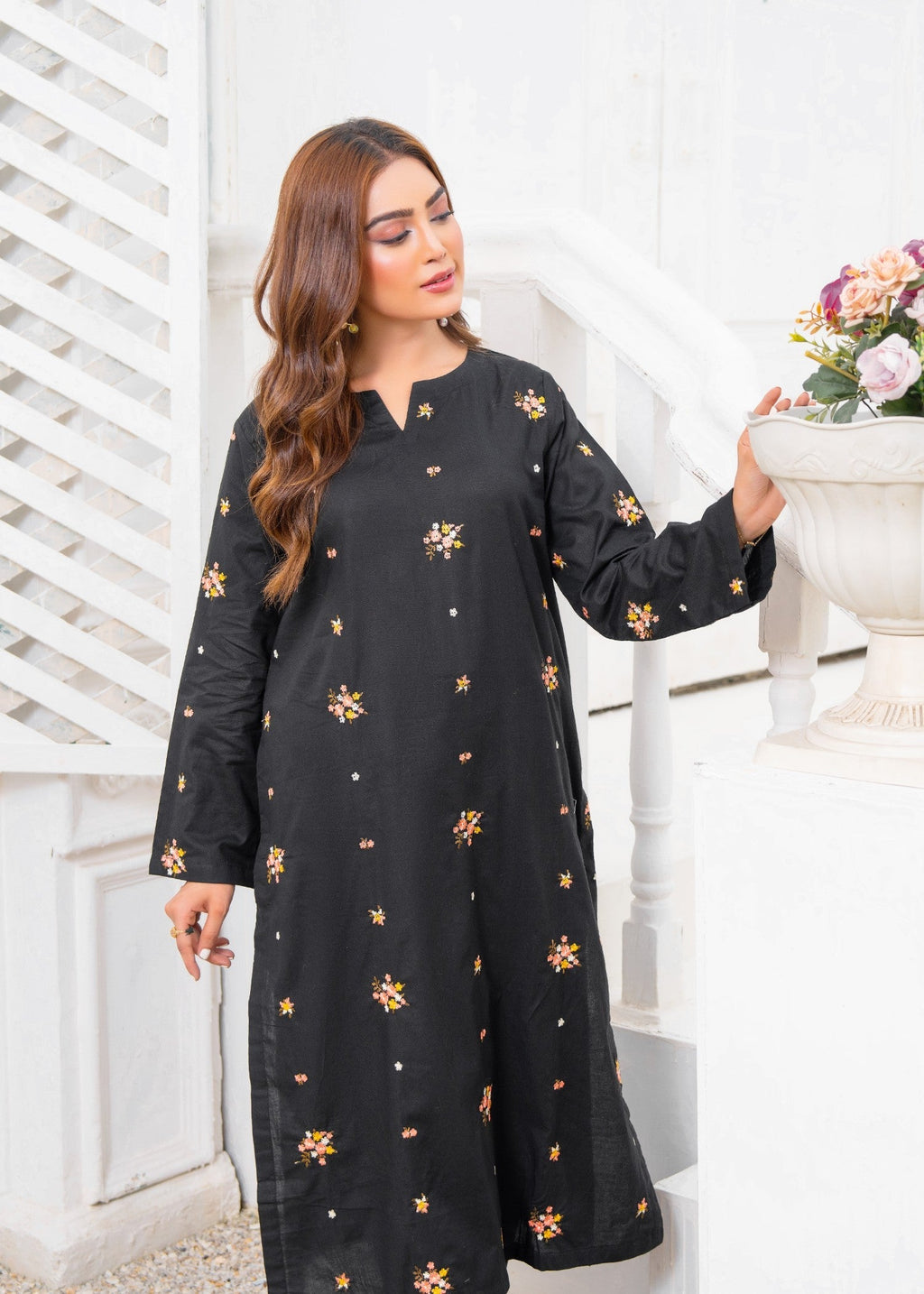 Yolo Pret Multi Embroidered Cotton Lawn Black ELD 0002 Women 2pcs