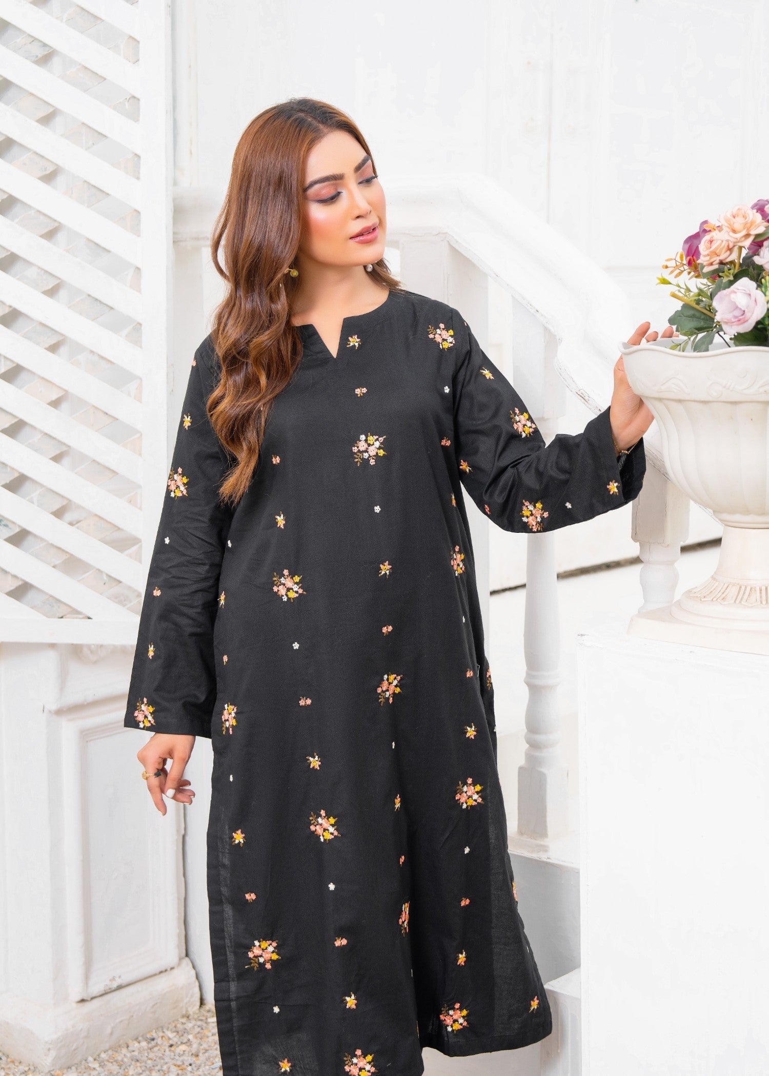 Yolo Pret Multi Embroidered Cotton Lawn Black ELD 0002 Women 2pcs