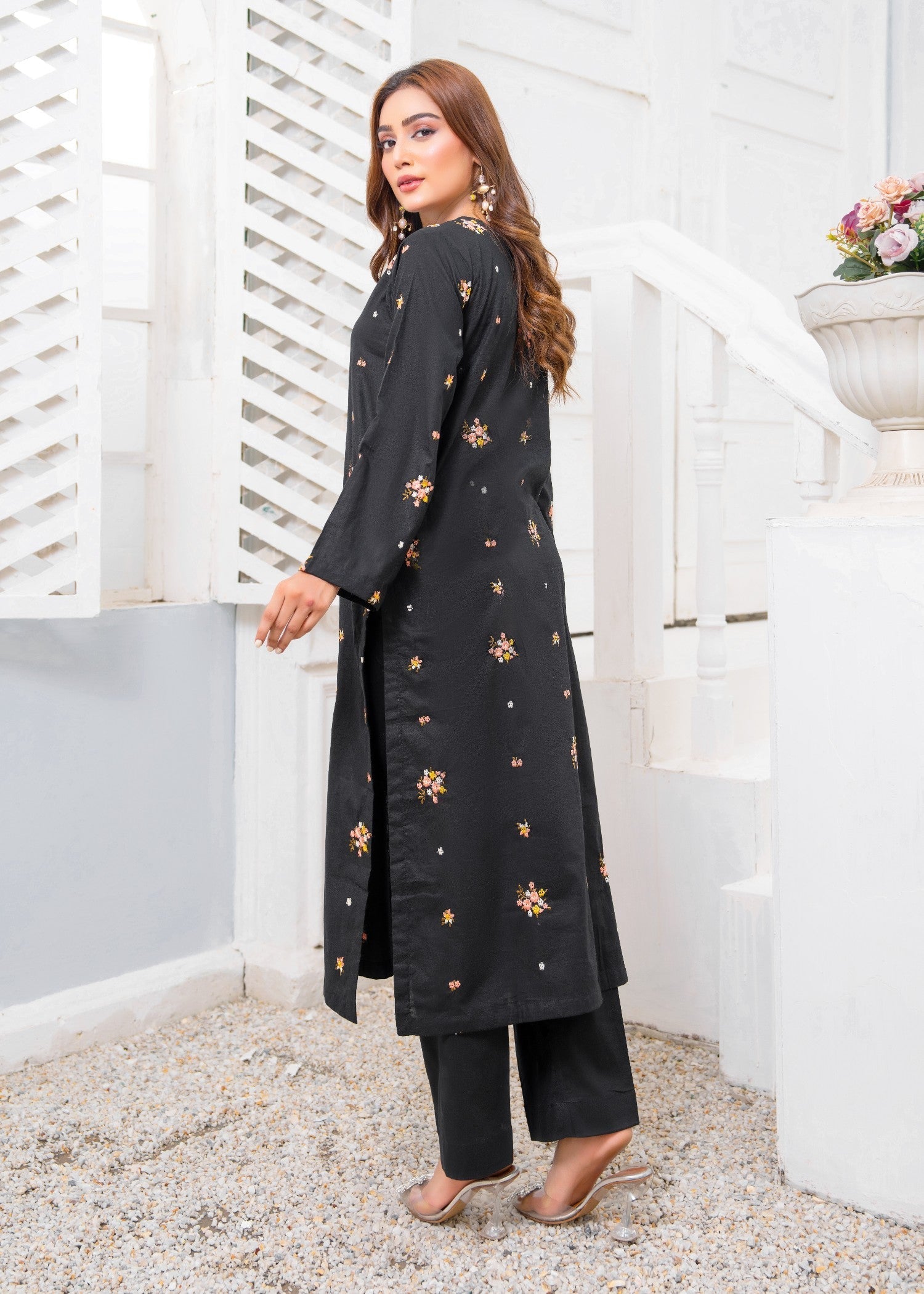 Yolo Pret Multi Embroidered Cotton Lawn Black ELD 0002 Women 2pcs