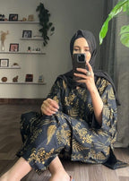 Chaudhary Arts Leave (Black) Women 2pcs