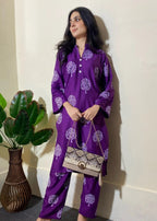 Chaudhary Arts Tree Printed (purple) Women 2pcs