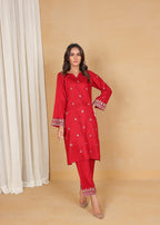 Looks By Bia EMBROIDERED SHIRT TROUSER Women 2pcs