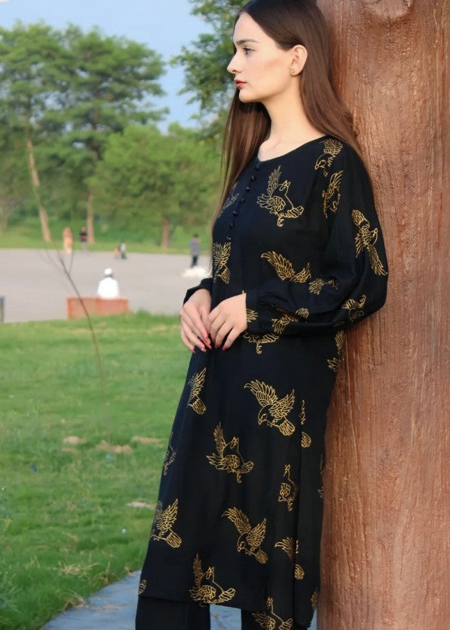 Chaudhary Arts Sparrow (Black) Women 2pcs