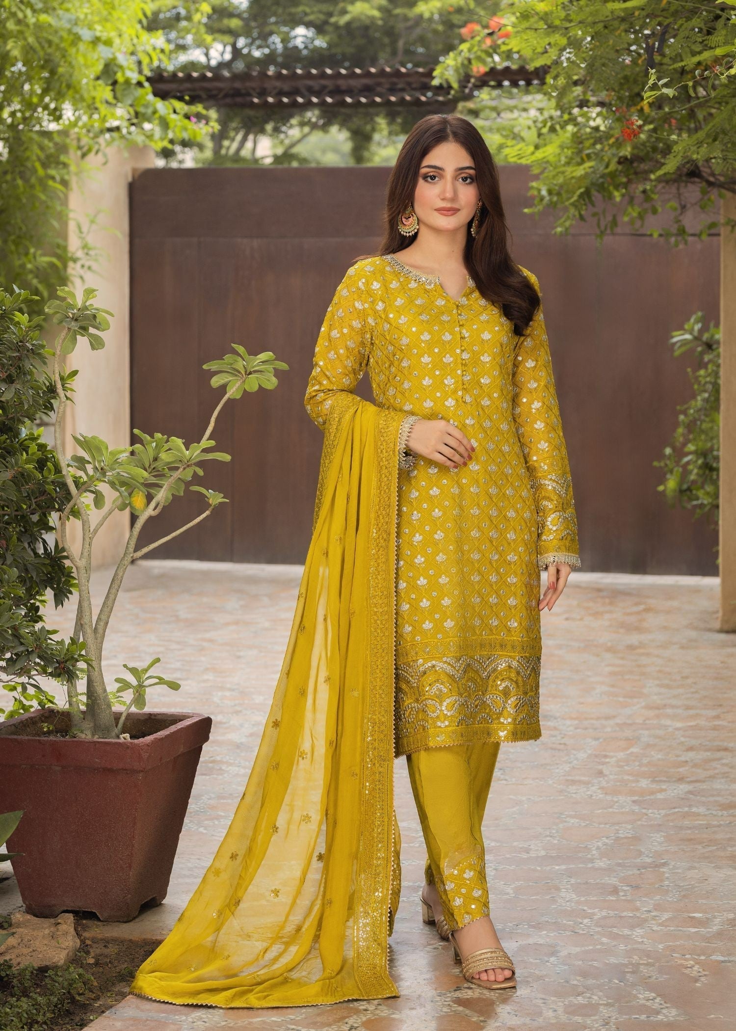 Ayesha Closet Noor Lime Charm Women 3pcs